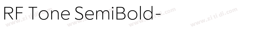 RF Tone SemiBold字体转换